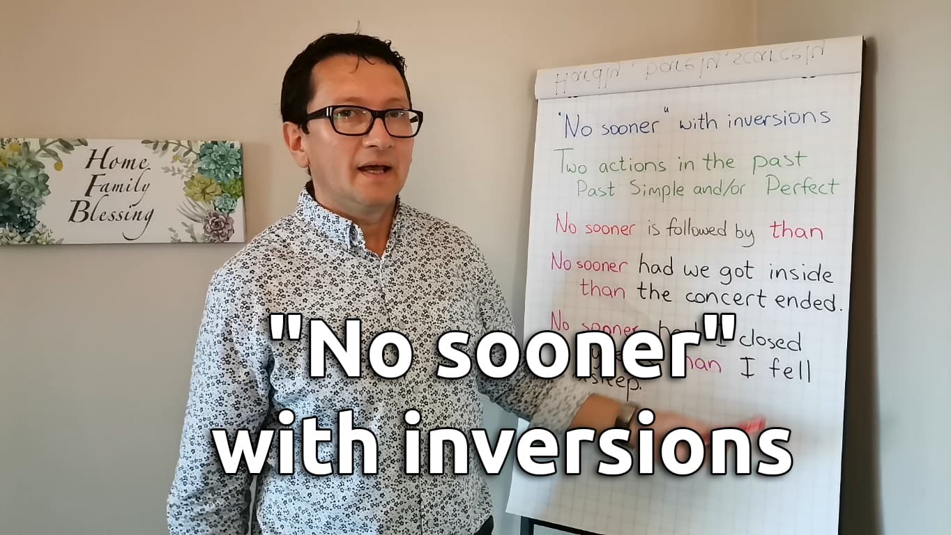 Английские инверсии с «no sooner»