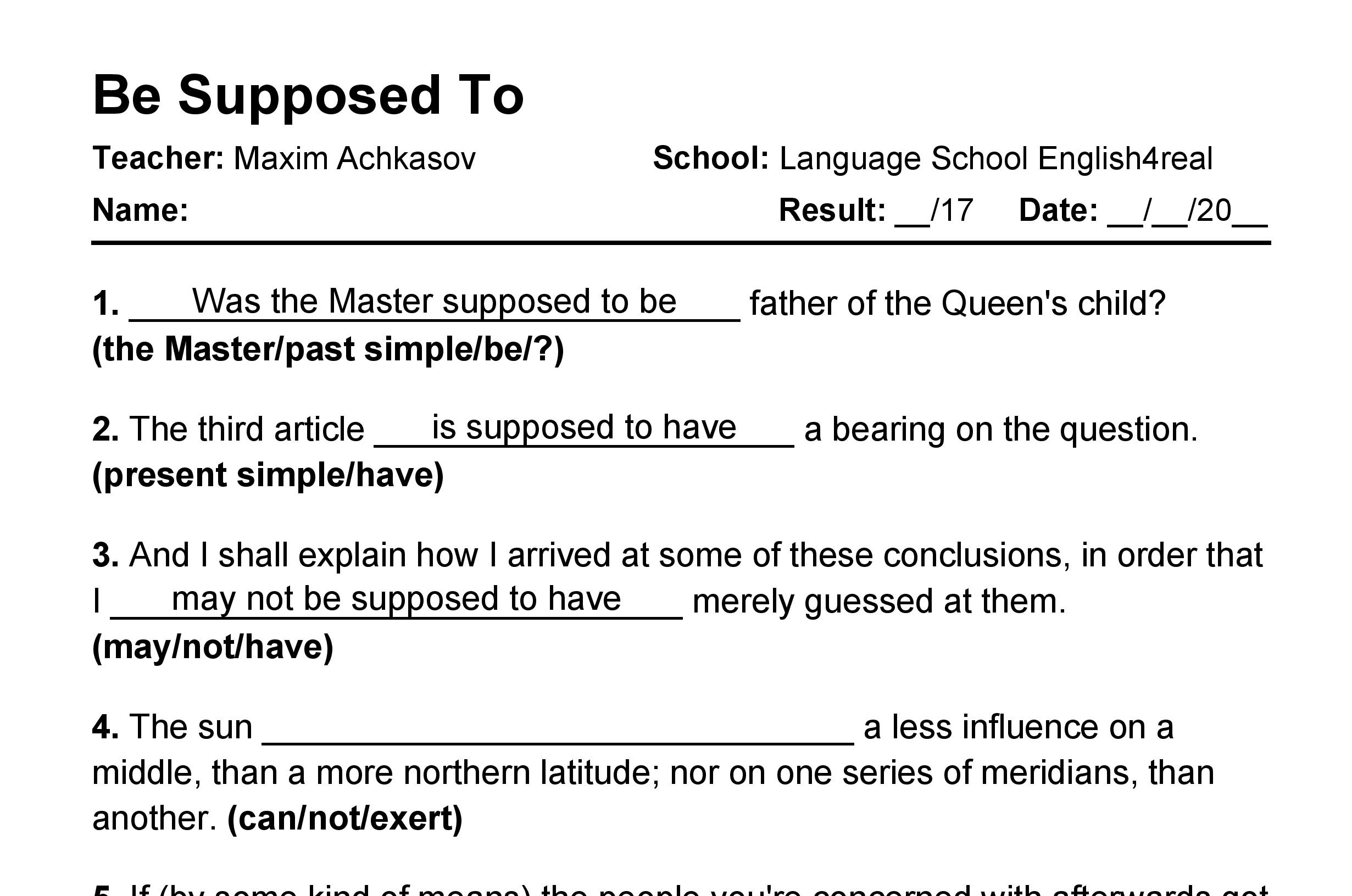 be-supposed-to-english-grammar-fill-in-the-blanks-exercises-with