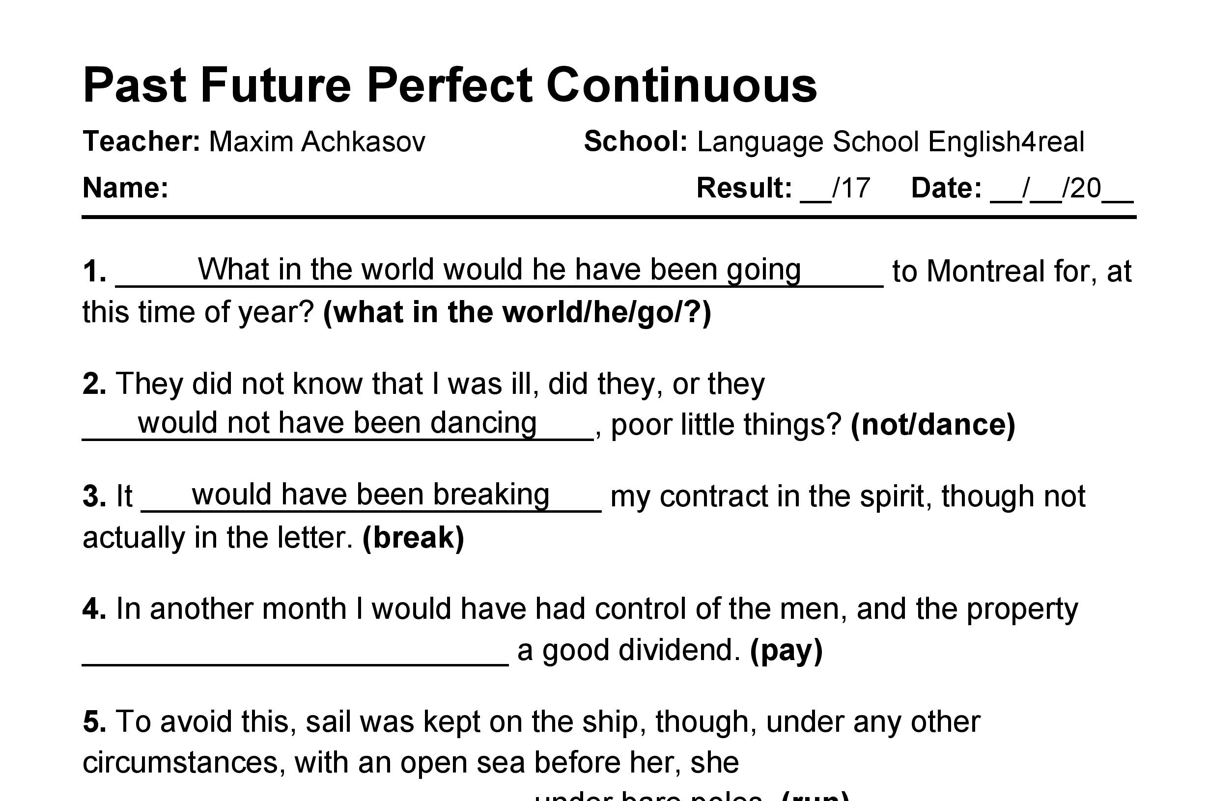 past-future-perfect-continuous-english-grammar-fill-in-the-blanks